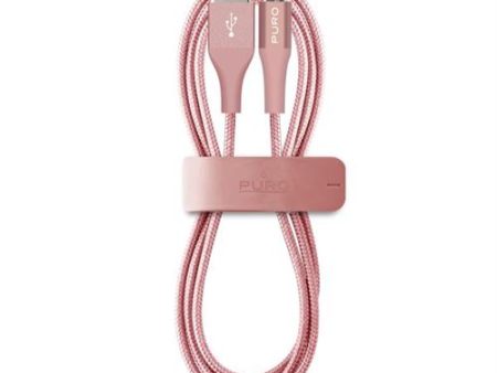 Cabo USB Micro USB Puro1 m Magic Clip Rosa Dourado Discount