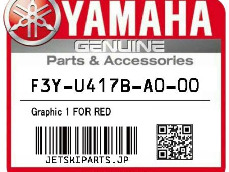 YAMAHA OEM GRAPHIC 1 FOR RED New #F3Y-U417B-A0-00 Online Sale