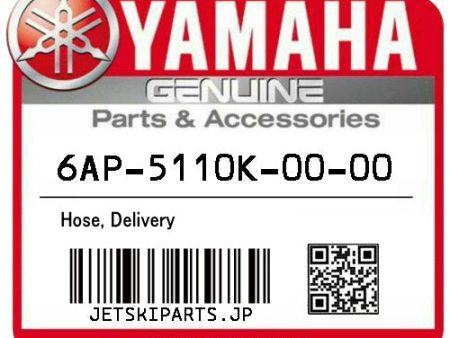 YAMAHA OEM HOSE, DELIVERY New #6AP-5110K-00-00 on Sale