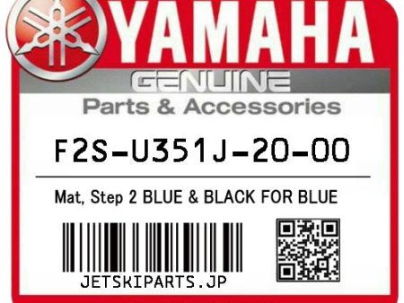 YAMAHA OEM MAT, STEP 2 BLUE & BLACK FOR BLUE New #F2S-U351J-20-00 Online Hot Sale