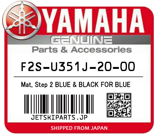 YAMAHA OEM MAT, STEP 2 BLUE & BLACK FOR BLUE New #F2S-U351J-20-00 Online Hot Sale