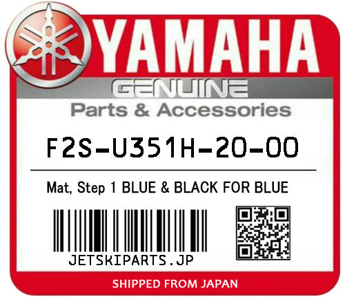 YAMAHA OEM MAT, STEP 1 BLUE & BLACK FOR BLUE New #F2S-U351H-20-00 Online Hot Sale