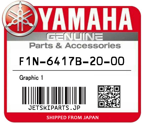 YAMAHA OEM GRAPHIC 1 New #F1N-6417B-20-00 For Cheap